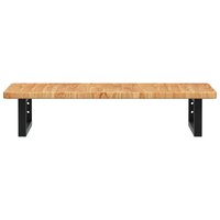 Badkamer wandschap staal en massief eikenhout 4