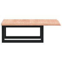 Badkamer wandschap staal en massief eikenhout 5