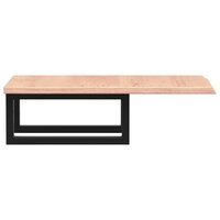 Badkamer wandschap staal en massief eikenhout 5