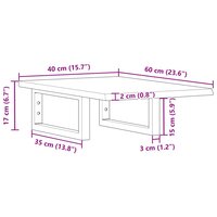 Badkamer wandschap staal en massief eikenhout 11