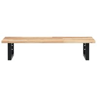 Badkamer wandschap staal en massief acaciahout 4