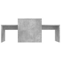 Salontafelset 100x48x40 cm bewerkt hout betongrijs 4