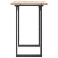 Eettafel O-frame 100x50x75 cm massief grenenhout en staal 5