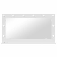 Make-up spiegel Wit 100 x 55 x 18 cm Glas en Hout met Kunststof 4