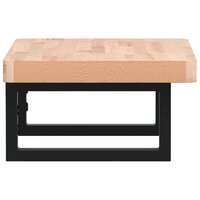Badkamer wandschap staal en massief beukenhout 5