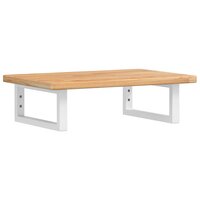 Badkamer wandschap staal en massief eikenhout 2