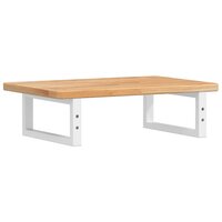 Badkamer wandschap staal en massief eikenhout 6