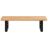 Badkamer wandschap staal en massief eikenhout 4