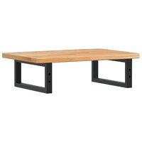 Badkamer wandschap staal en massief eikenhout 6