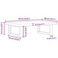 Badkamer wandschap staal en massief eikenhout 11