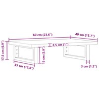 Badkamer wandschap staal en massief beukenhout 11