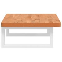 Badkamer wandschap staal en massief beukenhout 5