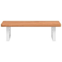 Badkamer wandschap staal en massief beukenhout 4