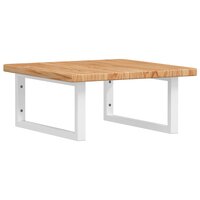 Badkamer wandschap staal en massief eikenhout 2