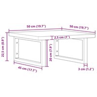 Badkamer wandschap staal en massief beukenhout 11