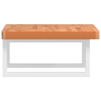 Badkamer wandschap staal en massief beukenhout 5