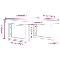Badkamer wandschap staal en massief beukenhout 11