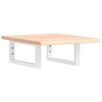 Badkamer wandschap staal en massief eikenhout 2