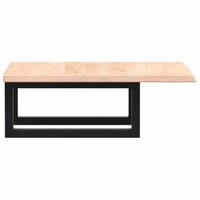 Badkamer wandschap staal en massief eikenhout 5