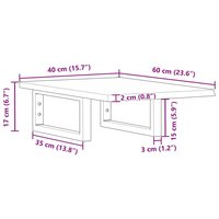 Badkamer wandschap staal en massief eikenhout 11