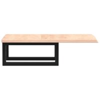 Badkamer wandschap staal en massief eikenhout 5