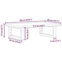 Badkamer wandschap staal en massief eikenhout 11
