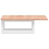 Badkamer wandschap staal en massief eikenhout 5