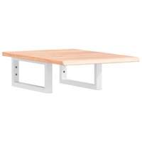 Badkamer wandschap staal en massief eikenhout 2