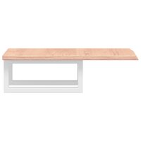Badkamer wandschap staal en massief eikenhout 5