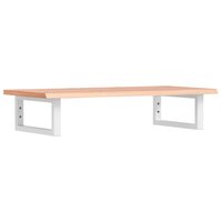 Badkamer wandschap staal en massief eikenhout 2