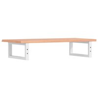Badkamer wandschap staal en massief eikenhout 6