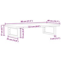 Badkamer wandschap staal en massief eikenhout 11