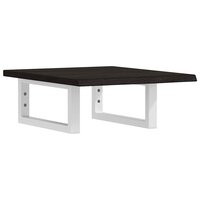 Badkamer wandschap staal en massief eikenhout 2