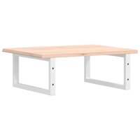 Badkamer wandschap staal en massief eikenhout 6