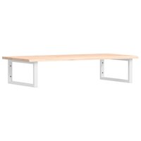 Badkamer wandschap staal en massief eikenhout 2
