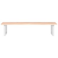 Badkamer wandschap staal en massief eikenhout 4
