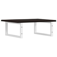 Badkamer wandschap staal en massief eikenhout 6