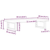 Badkamer wandschap staal en massief acaciahout 11