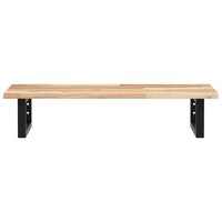Badkamer wandschap staal en massief acaciahout 4