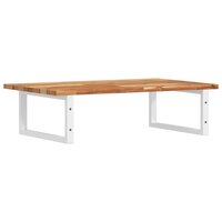 Badkamer wandschap staal en massief acaciahout 6