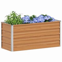 Verhoogde plantenbak Licht Bruin 100 x 40 x 45 cm 3
