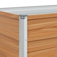 Verhoogde plantenbak Licht Bruin 100 x 40 x 45 cm 9