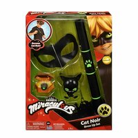 Miraculous: Tales of Ladybug &amp; Cat Noir Transformation Set - Cat Noir 4 Onderdelen Zwart Multicolour Kinder verkleedkleding 4