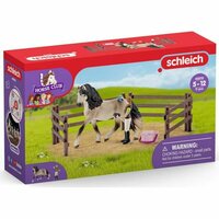 Playset Schleich Andalusian horses care kit 2