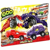 Set auto&amp;apos;s Moose Toys GOO MOBILES - BLAZAGON VS TREADS SHREDZ Rood 4