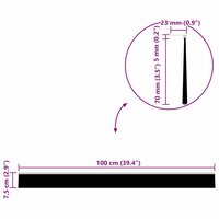 Zelfklevende Deurborstels 6 pcs Zilver 100 cm 11