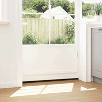 Zelfklevende Deurborstels 2 pcs Wit 100 cm Aluminium Legering 4