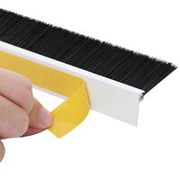 Zelfklevende Deurborstels 2 pcs Wit 100 cm Aluminium Legering 8