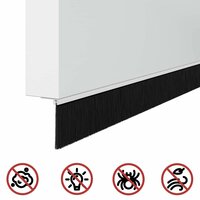 Zelfklevende Deurborstels 6 pcs Wit 100 cm Aluminium Legering 9