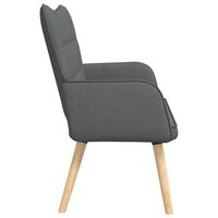 Twee Persoons Sofa Donkergrijs 115 x 61 x 87 cm Stof 5